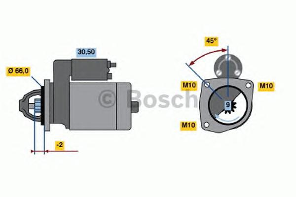 0986013120 BOSCH Стартер