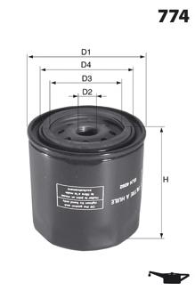 ELH4081 MECAFILTER Фильтр масляный