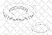 8500858SX STELLOX 85-00858-SX_диск тормозной   без монт. 432x45x217