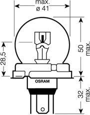 64199 OSRAM Лампа накаливания, фара дальнего света