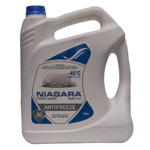 Антифриз NIAGARA BLUE G11 синий -40C - 10 литров NIAGARA 001001003012