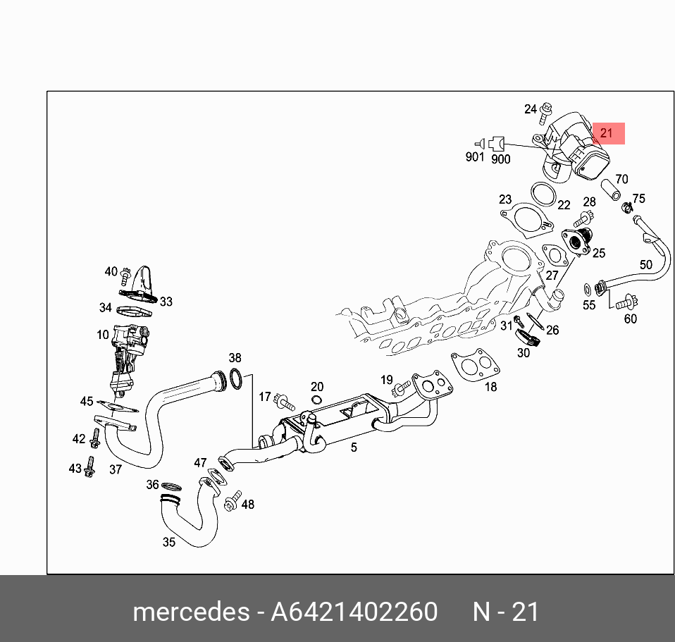 A6421402260 MERCEDES-BENZ КЛАПАН EGR