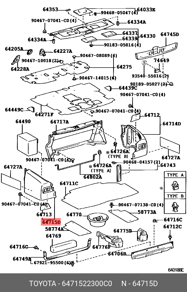 6471522300C0 TOYOTA Деталь