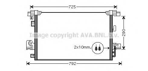 MT5210 AVA Радиатор кондиционера