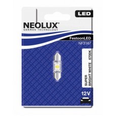 NF3167 NEOLUX LED Super Bright White 12V (0.5W) Лампа светодиодная C5W 6700K 1шт. в блистере