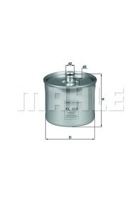 KL468 MAHLE Топливный фильтр