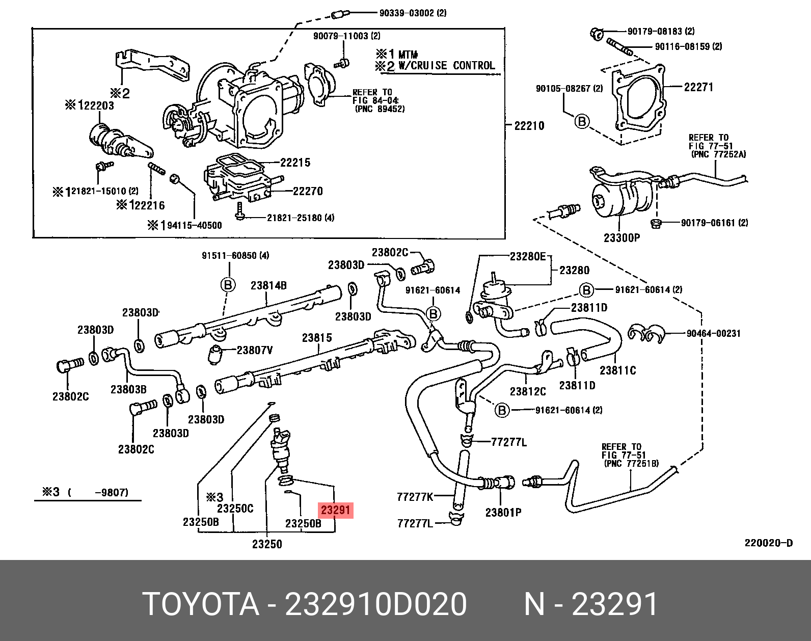 232910D020 TOYOTA Уплотнитель