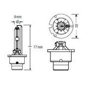 66240CLC OSRAM Лампа ксеноновая Osram XENARC CLASSIC D2S (35W 85V P32d-2) 1шт.