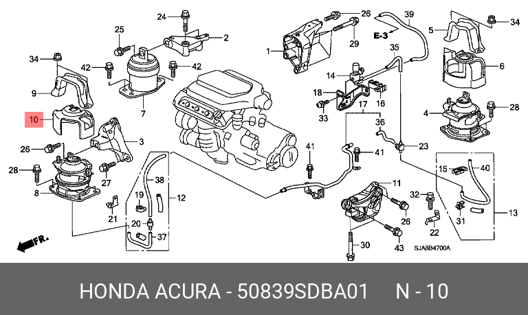 50839SDBA01 HONDA -