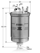 GS237 TECNECO Топливный фильтр