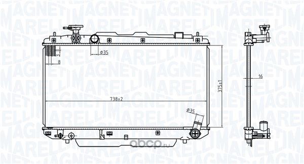 350213176500 MAGNETI MARELLI Радиатор