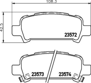 NP7003 NISSHINBO комплект колодок для дисковых тормозов