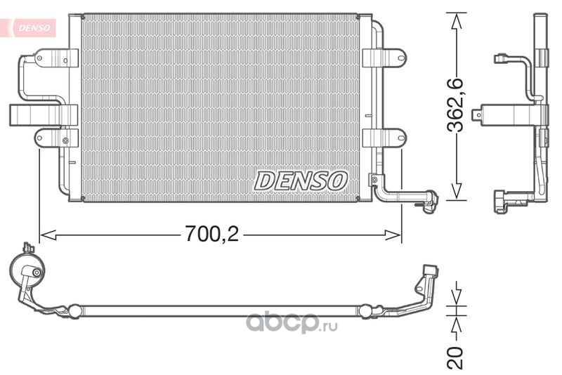 DCN32022 DENSO Конденсор
