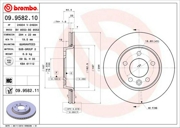 09958211 BREMBO Тормозной диск окрашенный