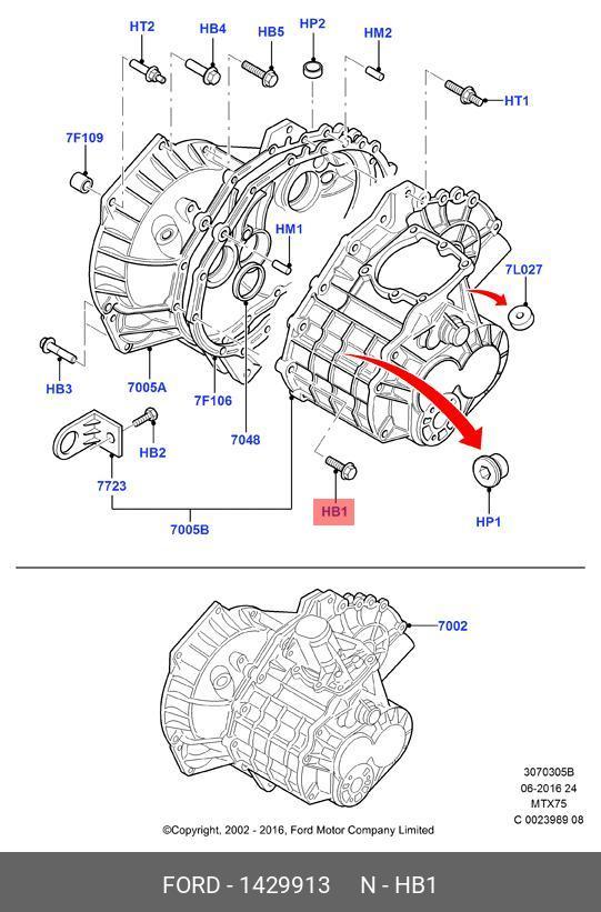 1429913 FORD Болт