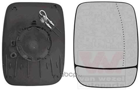 3891838 VAN WEZEL Зеркальное стекло, наружное зеркало