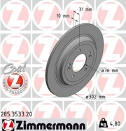 285353320 ZIMMERMANN Тормозной диск