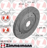 100337070 ZIMMERMANN Составной тормозной диск Formula Z