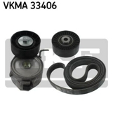 VKMA33406 SKF Поликлиновой ременный комплект