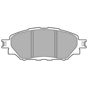 LP3250 DELPHI Комплект тормозных колодок, дисковый тормоз