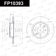 Диск тормозной передний FAP FP10393