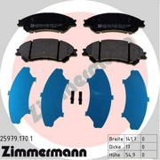 259791701 ZIMMERMANN Комплект тормозных колодок