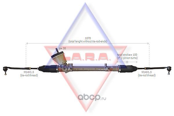 310040 LARA Рулевой механизм