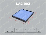 LAC002 LYNX Фильтр салонный