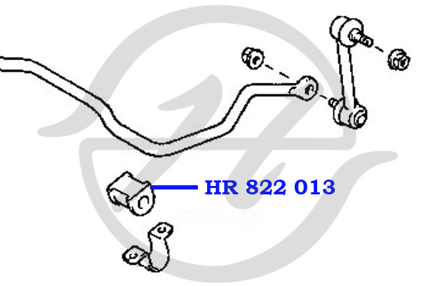 HR822013 HANSE Втулка стабилизатора задней подвески, внутренняя HR822013 HANSE Втулка стабилизатора задней подвески, внутренняя