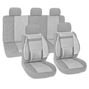 S01301075 SKYWAY Чехлы сиденья SKYWAY Protect Plus-10 велюр 11 предм. серый