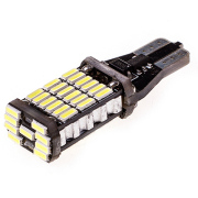 S08201239 SKYWAY Автолампа диод T15 (W16W) 12V 45SMD диодов 1-конт биполярная с обманкой Белая SKYWAY Габариты, стопы