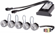 2PT010458701 HELLA Комплект фар дневного освещения LEDayFlex 12/24В, кругл; 30мм; 10 светодиодов