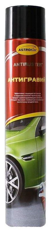 АС4771 ASTROHIM Антигравий, черный, серия Antiruster, аэрозоль 1000 мл