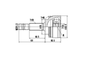 DCV859022 DYNAMATRIX-KOREA комплект ШРУСа