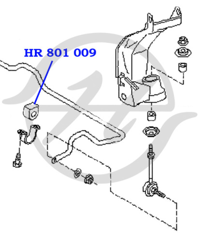 Втулка стабилизатора HANSE HR801009
