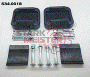 S340018 STARKMEISTER Ремонтный комплект опоры седла SK2121-69 (4 подушки+8 болтов с гайками) Jost JSK37