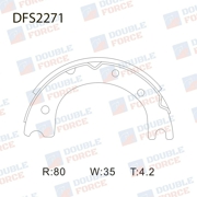 DFS2271 DOUBLE FORCE Колодки тормозные дисковые Double Force