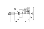 DCV850026 DYNAMATRIX-KOREA комплект ШРУСа