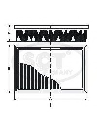 SB2172 SCT SCT SB 2172 Воздушный фильтр SB2172