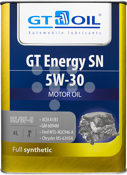 8809059407257 GT OIL Масло моторное синтетика 5W-30 4 л.