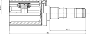 GO2607 TRIALLI ШРУС внутренний передний правый для автомобилей BMW X6 F16/F86 (14-) 3.0D