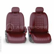 PER1305GFCHERRY AUTOPROFI Авточехлы PERSONA FULL PER-1305GF CHERRY, экокожа, 13 предметов, 2 подлокотника, 6 молний AIRBAG