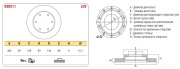 Тормозной диск MB SPRINTER 06->/VW CRAFTER 06-> задн. вент. ASP 030211