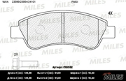 E100152 MILES Колодки тормозные