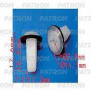 P371336 PATRON Фиксатор пластиковый Hyundai,Kia применяемость бампер, освещение