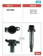 IGC106A YEC Катушка зажигания