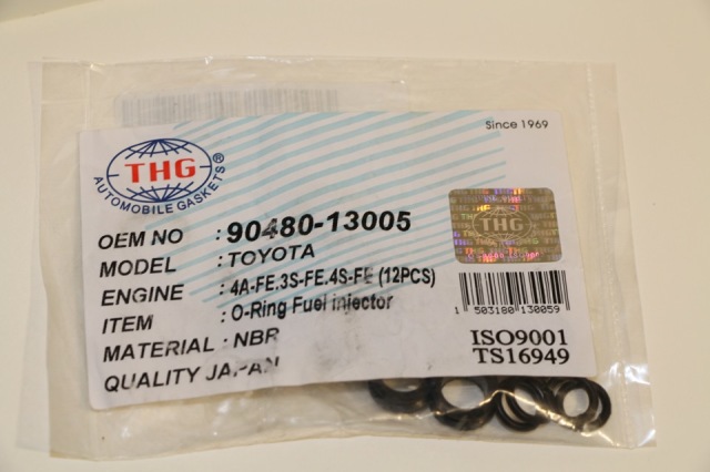 THX9163 TONG HONG Ремкомплект инжектора (набор прокладок под форсунки к-кт = 12шт)