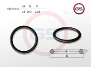 SR02759 GS Резиновое кольцо 23 2.05