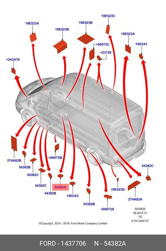 1437706 FORD Заглушка