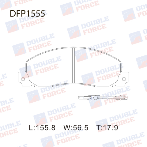 DFP1555 DOUBLE FORCE Колодки тормозные дисковые Double Force